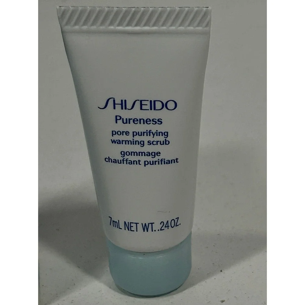 Shiseido Pureness Pore Purifying Warming Scrub 7mL .24oz Travel Size New in Box
